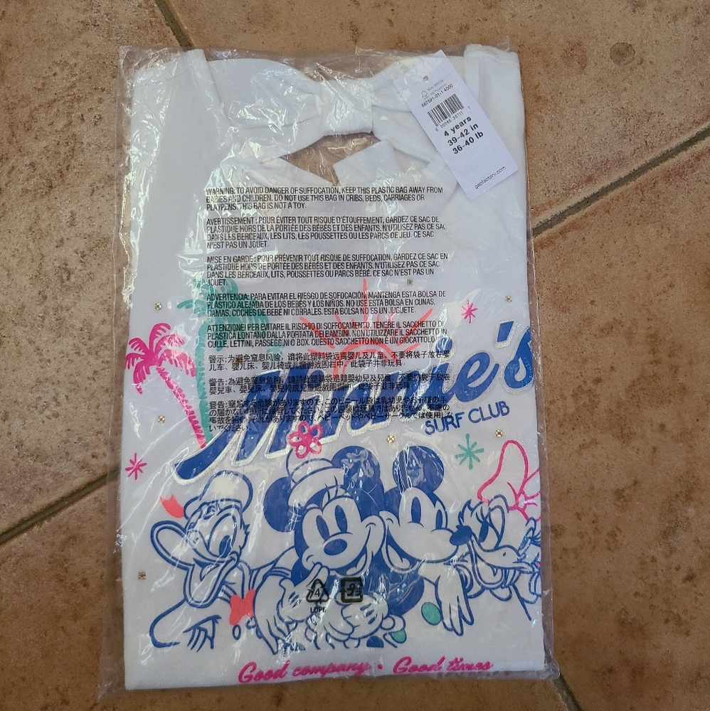 👀50% OFF - NWT‼️ Adorable GAP brand Minnie's Surf Club Tee - Picture 7 of 9